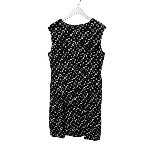 NIC+ZOE COMPAN WOMENS XLARGE MIDNIGHT SHIBORI TWIST FRONT SHEATH DRESS BLACK NEW - Picture 5 of 14